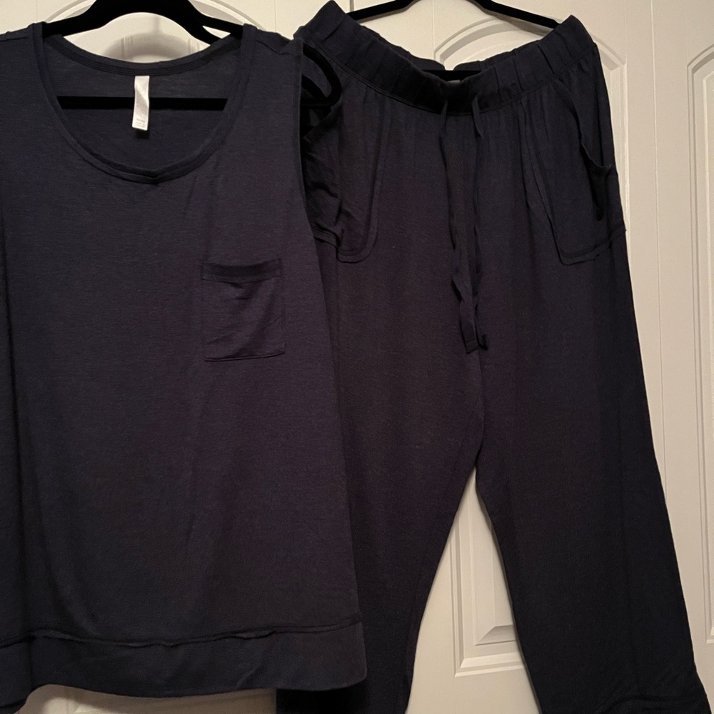 Lane Bryant, navy blue,sleeveless pajamas